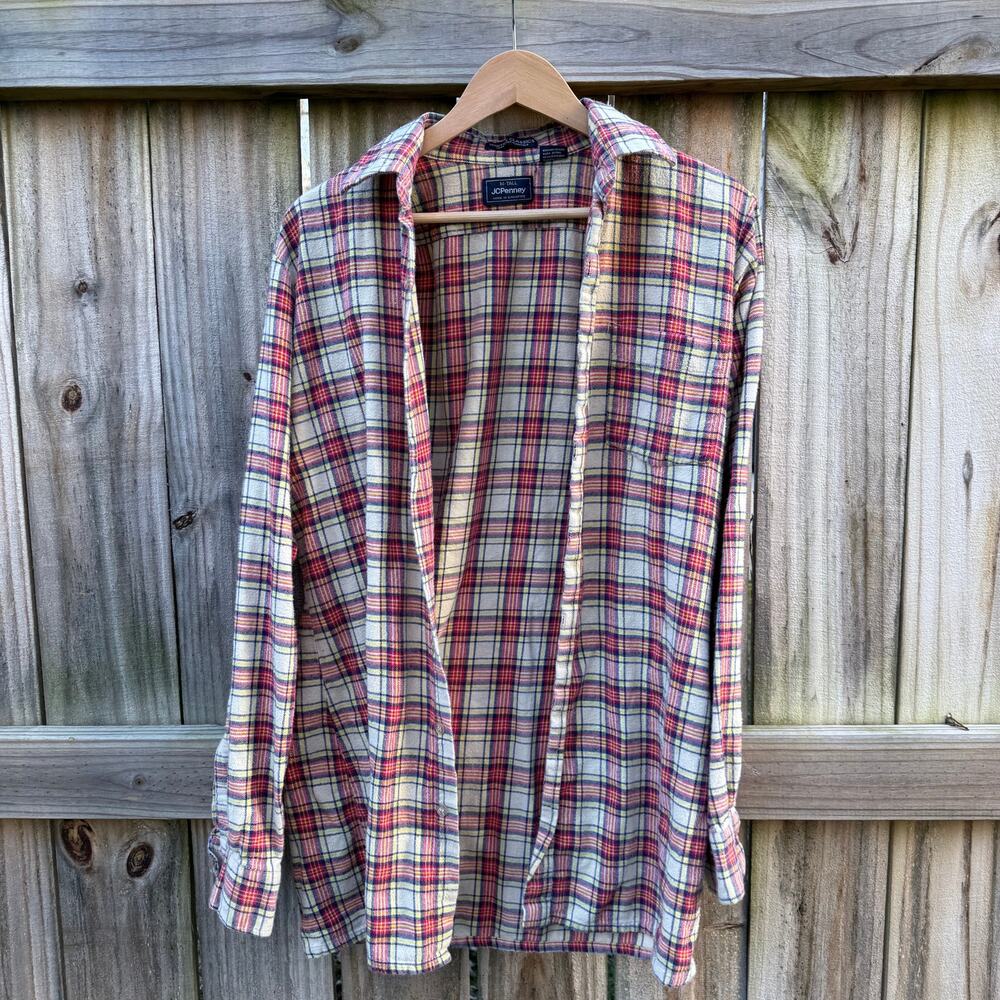 Vintage JCPenney Plaid Flannel Shirt